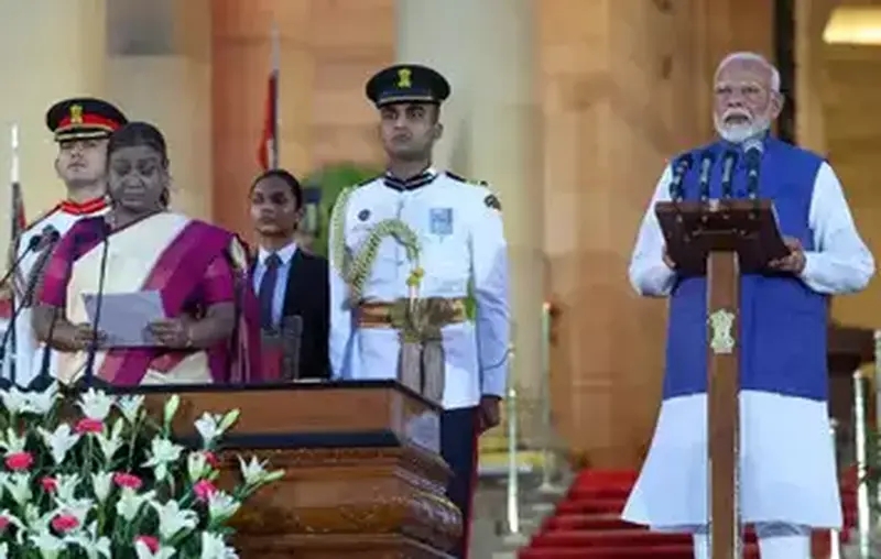 PM Modi oath-taking in New Delhi (June 9, 2024).