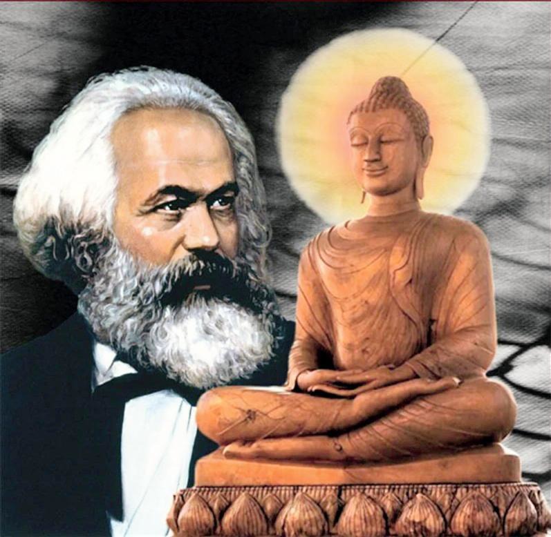 Karl Marx & Gautama Buddha: Chinese propaganda on Dalai Lama's succession. Karl Marx & Gautama Buddha