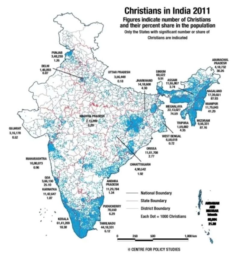 Christians in India (2011 Census) Christians in India (2011 Census)