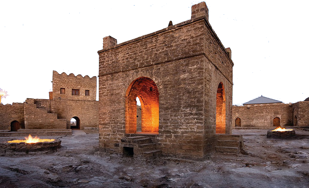Jvalaji Agni Temple near Baku, Azerbaijan. Jvalaji Temple Baku