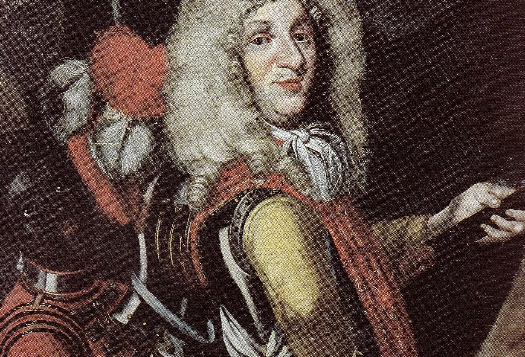 Governor-General of Norway, Ulrik Frederik Gyldenløve, with his slave boy Christian Hansen Ernst.