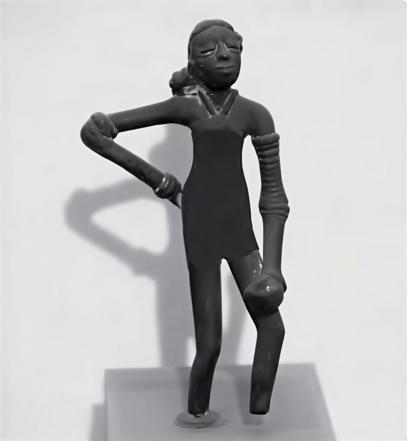 Photoshopped Dancing Girl as displayed in NCERT's Class IX arts texbook. After widespread criticism, NCERT have reverted to the original nude image which already exists in the Class VI textbook. Altered Dancing Girl