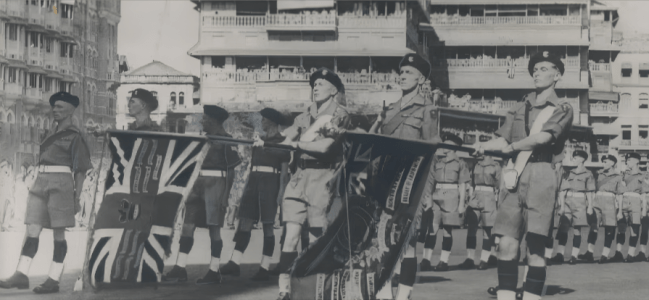 Last Bristish troops leave India at Bombay (1948). Last Bristish troops leave India at Bombay (1948).
