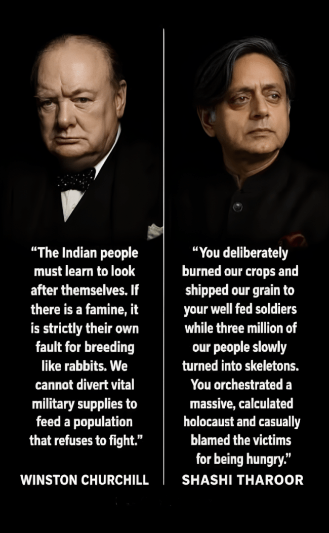 Churchill-Tharoor Quote
