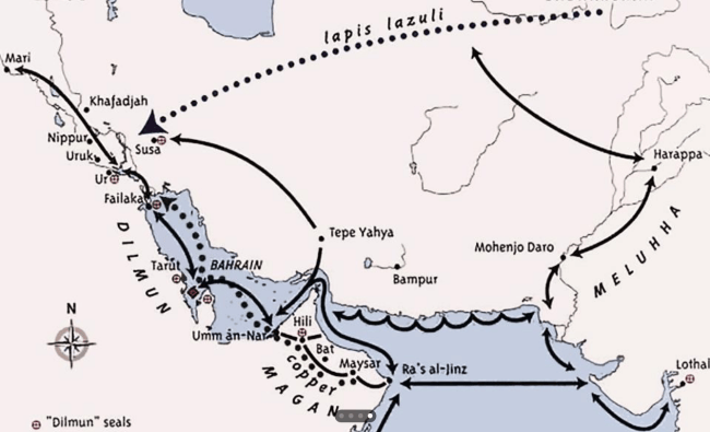 India (Meluhha) trade by sea with Mesopotamia ca. 2500 BCE. India (Meluhha) trade by sea with Mesopotamia ca. 2500 BCE.